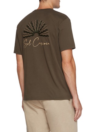 Back View - Click To Enlarge - FRESCOBOL CARIOCA - Dinis Embroidered Cotton T-shirt