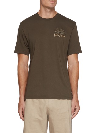 Main View - Click To Enlarge - FRESCOBOL CARIOCA - Dinis Embroidered Cotton T-shirt