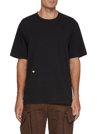 Main View - Click To Enlarge - JW ANDERSON - Contrast Embroidered Cotton T-Shirt