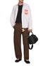 Figure View - Click To Enlarge - JW ANDERSON - Contrast Embroidered Cotton T-Shirt