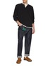 Figure View - Click To Enlarge - JW ANDERSON - Waffle Cotton Henley Top