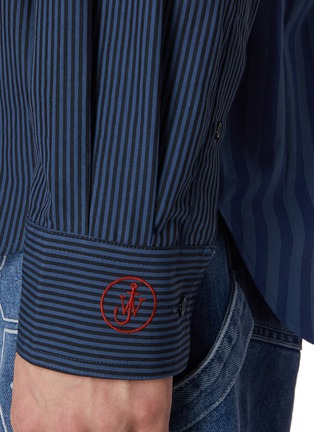  - JW ANDERSON - Patchwork Striped Cotton Shirt