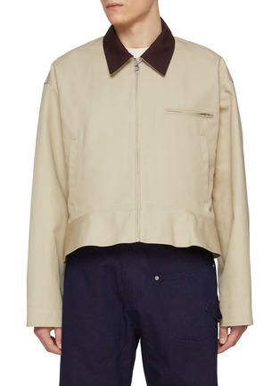 Main View - Click To Enlarge - JW ANDERSON - Curved Hem Cotton Workwear Jacket