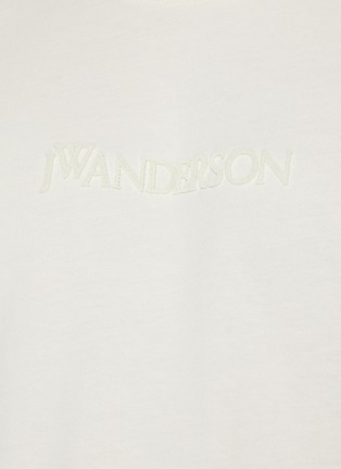  - JW ANDERSON - Logo Embroidered Cotton T-Shirt