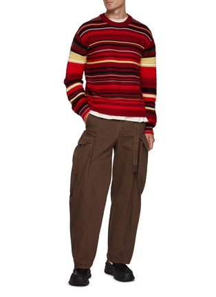 Figure View - Click To Enlarge - JW ANDERSON - Striped Wool Knit Sweater