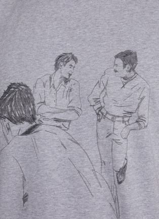  - JW ANDERSON - Café Scene Printed Cotton T-shirt