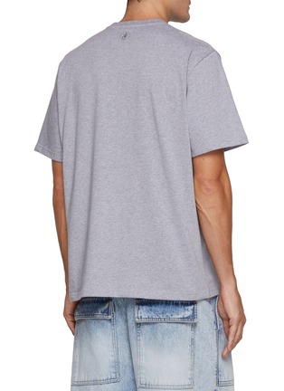 Back View - Click To Enlarge - JW ANDERSON - Café Scene Printed Cotton T-shirt