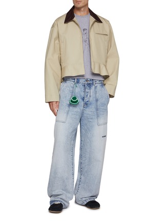 Figure View - Click To Enlarge - JW ANDERSON - Café Scene Printed Cotton T-shirt