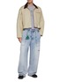 Figure View - Click To Enlarge - JW ANDERSON - Café Scene Printed Cotton T-shirt
