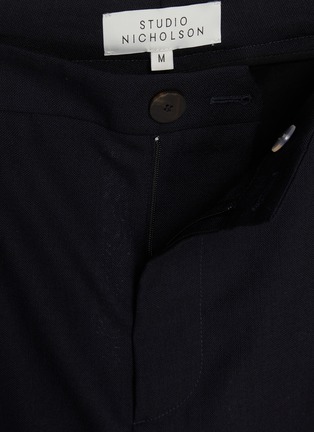  - STUDIO NICHOLSON - Pleated Curved Tapered Wool Pants