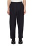 Main View - Click To Enlarge - STUDIO NICHOLSON - Pleated Curved Tapered Wool Pants