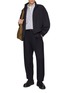 Figure View - Click To Enlarge - STUDIO NICHOLSON - Pleated Curved Tapered Wool Pants