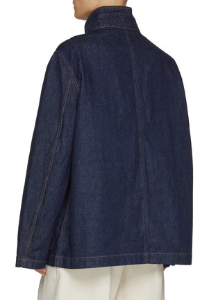 Back View - Click To Enlarge - STUDIO NICHOLSON - Stand Collar District Denim Jacket