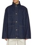 Main View - Click To Enlarge - STUDIO NICHOLSON - Stand Collar District Denim Jacket