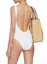 Back View - Click To Enlarge - HUNZA G - Square Neck Swimsuit