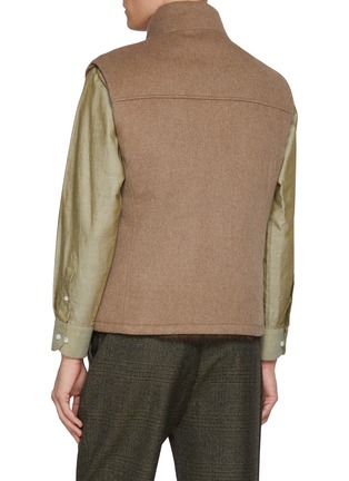Back View - Click To Enlarge - FABIO GAVAZZI - Reversible Sable Fur Cashmere Vest