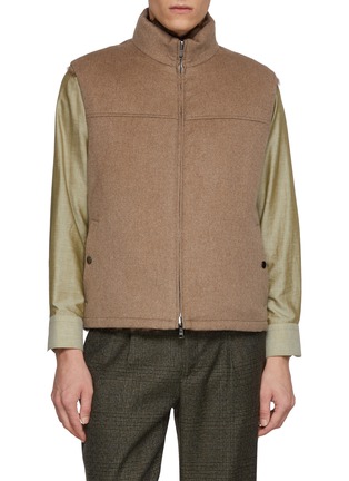 Main View - Click To Enlarge - FABIO GAVAZZI - Reversible Sable Fur Cashmere Vest