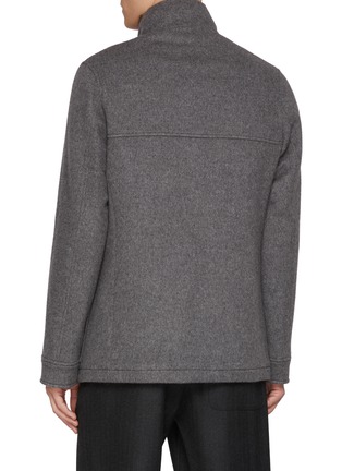 Back View - Click To Enlarge - FABIO GAVAZZI - Sable Sculpted Mink Cashmere Jacket