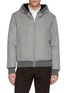 Main View - Click To Enlarge - FABIO GAVAZZI - Hooded Sable Cashmere Bomber Jacket