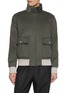 Main View - Click To Enlarge - FABIO GAVAZZI - Sculpted Mink Cashmere Blend Bomber Jacket