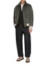 Figure View - Click To Enlarge - FABIO GAVAZZI - Sculpted Mink Cashmere Blend Bomber Jacket