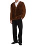 Figure View - Click To Enlarge - PRADA - Button Up Fur Panelled Wool Knit Cardigan