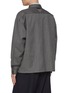 Back View - Click To Enlarge - PRADA - Chevron Zip Up Wool Shirt