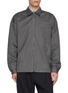 Main View - Click To Enlarge - PRADA - Chevron Zip Up Wool Shirt