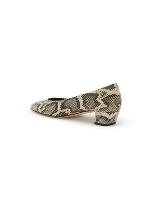 - AEYDE - Helia 30 Snake Print Leather Pumps