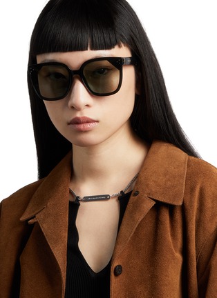  - CHAMELO - Veil Alpha Lens Smart Glasses — Glossy Black Frame/Smoke Lenses