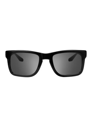 Front View - Click To Enlarge - CHAMELO - Prime HVL Lens Smart Glasses — Matte Black Frame/Smoke Lenses
