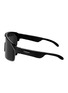 Detail View - Click To Enlarge - CHAMELO - Music Shield HVL Lens Smart Glasses — Matte Black Frame/Smoke Lenses