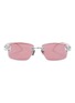 Detail View - Click To Enlarge - CHAMELO - Aura Prismatic™ Lens Smart Glasses — Glossy White Frame/Calm Lenses