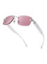 Detail View - Click To Enlarge - CHAMELO - Aura Prismatic™ Lens Smart Glasses — Glossy White Frame/Calm Lenses