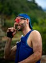 Detail View - Click To Enlarge - CHAMELO - Music Shield HVL Lens Smart Glasses — Matte Black Frame/Fire Lenses