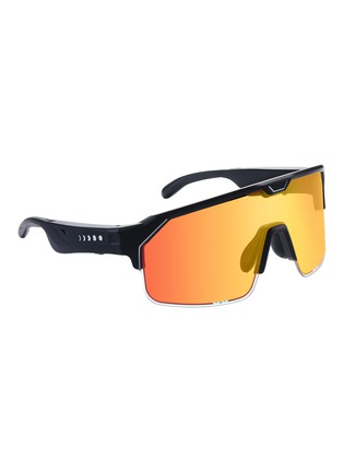 Main View - Click To Enlarge - CHAMELO - Music Shield HVL Lens Smart Glasses — Matte Black Frame/Fire Lenses