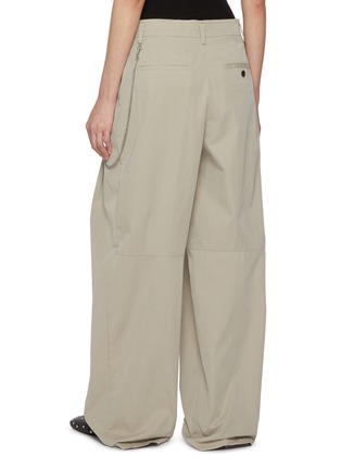 Back View - Click To Enlarge - ALEXANDERWANG - Chain Detail Straight Leg Trousers