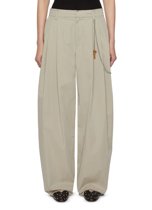 Main View - Click To Enlarge - ALEXANDERWANG - Chain Detail Straight Leg Trousers