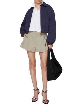 Figure View - Click To Enlarge - ALEXANDERWANG - Elasticated Hem Harrington Jacket