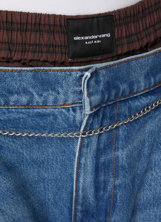  - ALEXANDERWANG - Prestyle Chain Belt Oversized Medium Wash Jeans