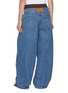 Back View - Click To Enlarge - ALEXANDERWANG - Prestyle Chain Belt Oversized Medium Wash Jeans