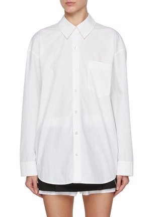 Main View - Click To Enlarge - ALEXANDERWANG - Hotfix Button Up Cotton Shirt