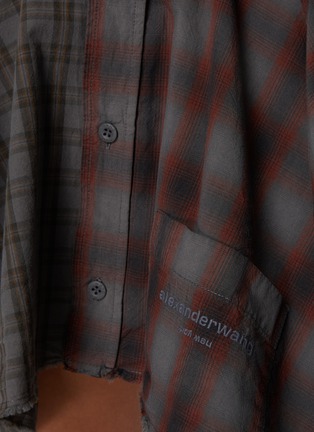  - ALEXANDERWANG - Deconstructed Plaid Cotton Mini Skirt