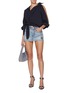 Figure View - Click To Enlarge - ALEXANDERWANG - Knotted Button Down Cotton Shirt