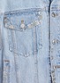  - ALEXANDERWANG - Metal Hardware Oversized Distressed Light Wash Denim Vest