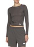 Figure View - Click To Enlarge - ALEXANDERWANG - Long Sleeve Crewneck Cotton T-Shirt