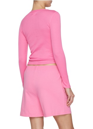 Front View - Click To Enlarge - ALEXANDERWANG - Long Sleeve Crewneck Cotton T-Shirt