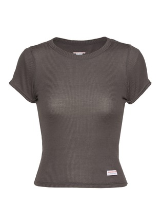 Main View - Click To Enlarge - ALEXANDERWANG - Short Sleeve Crewneck Cotton T-Shirt