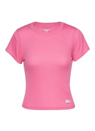 Main View - Click To Enlarge - ALEXANDERWANG - Short Sleeve Crewneck Cotton T-Shirt