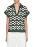 Main View - Click To Enlarge - VARLEY - Joelle Cotton Crochet Polo Shirt